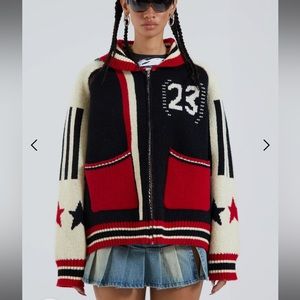 TEAM 23 KNITTED ZIP THROUGH